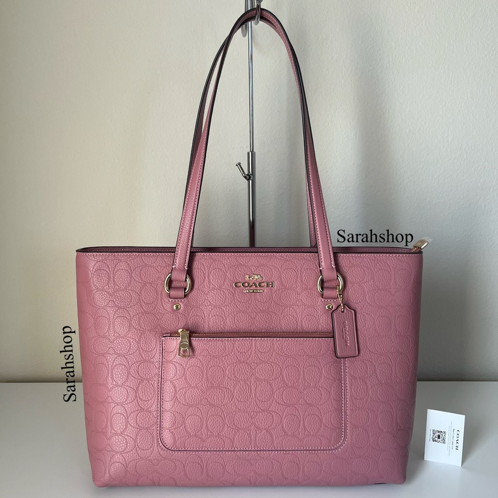 ✅Coach Station Tote Bag In Signature Leather